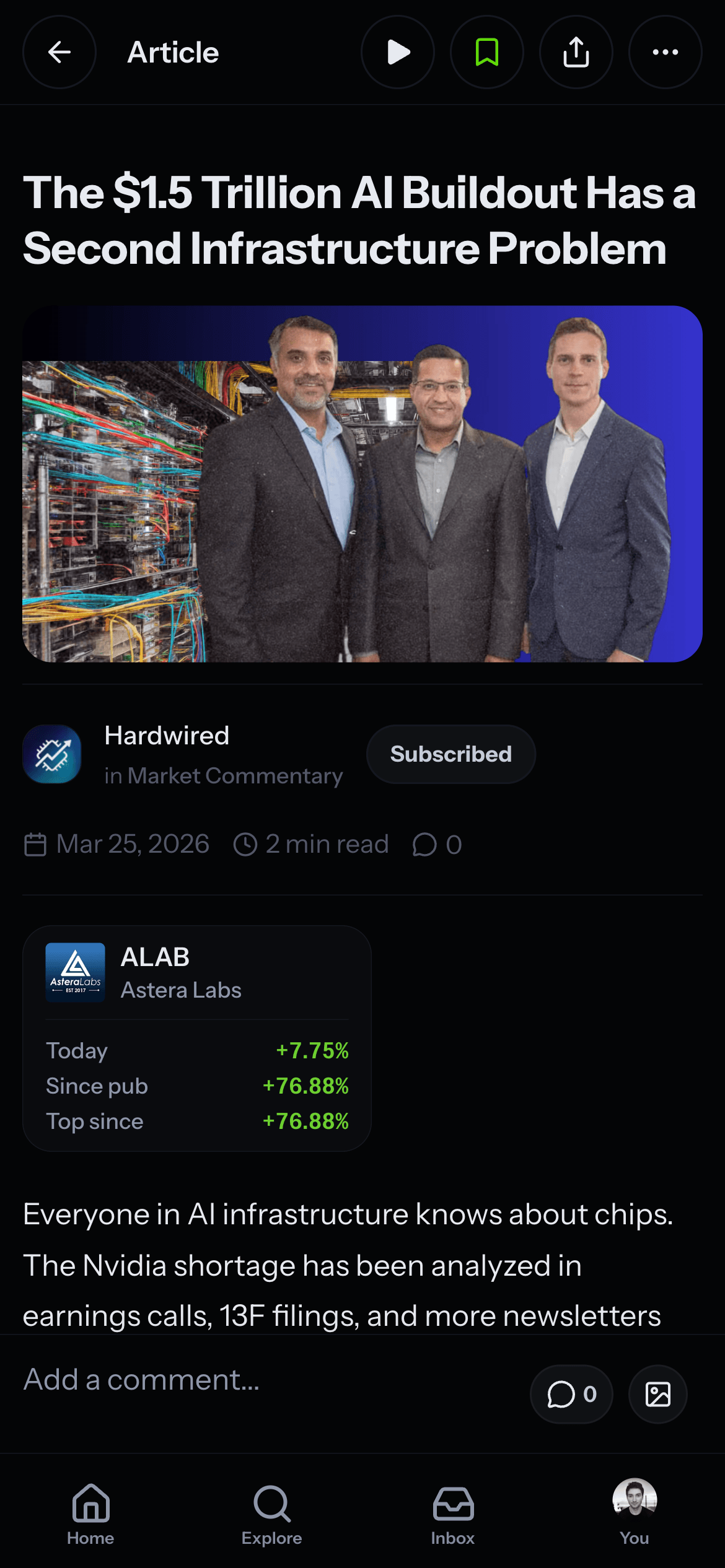 Built for the analysts who have been right, on platforms that weren't keeping score.
